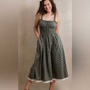 Teal Tuscany Floral Dress
